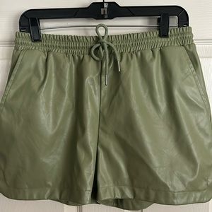 Entro size Medium Faux Leather shorts